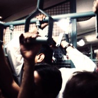 cramming in the train